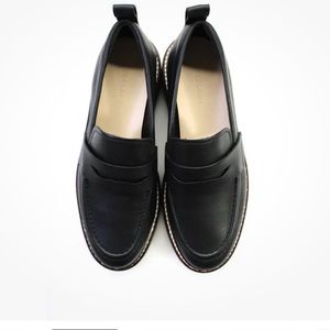 Everlane Womens Black The Gum Sole Penny Loafer  Size 8H